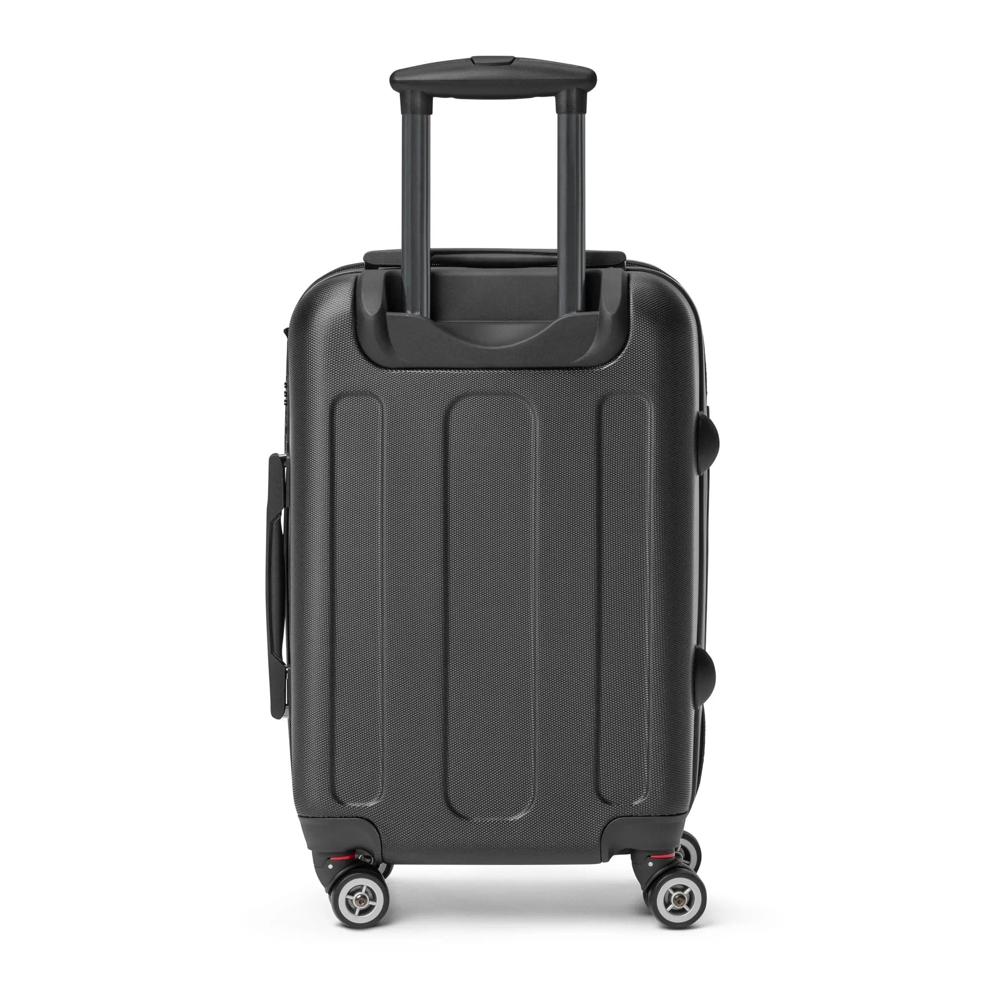 Luggage with American flag design on a white background