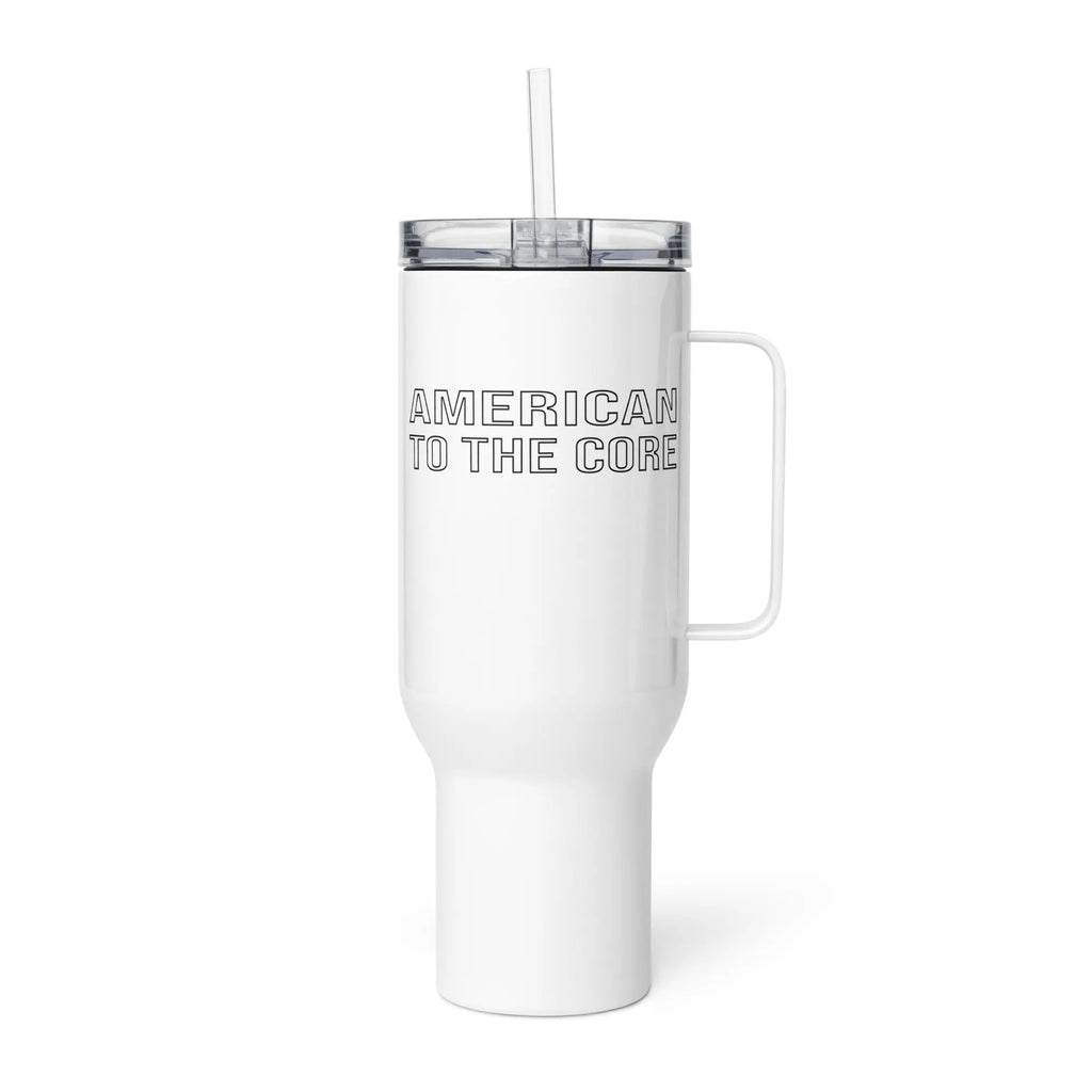 We Don't Run We Reload Travel Tumbler with Handle - ATTC